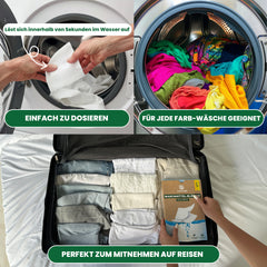 Waschmittelblätter + 35 Extra GRATIS Wäschen