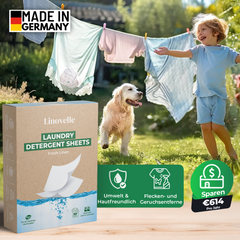 Waschmittelblätter + 35 Extra GRATIS Wäschen