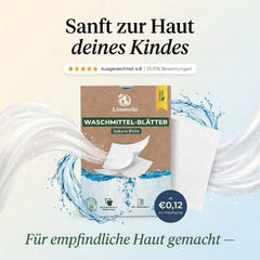 Rückstandsfreie Waschblätter - Empfindliche Kinderhaut