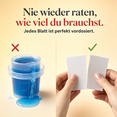 Vordosierte Waschblätter + 70 Extra GRATIS Wäschen!!